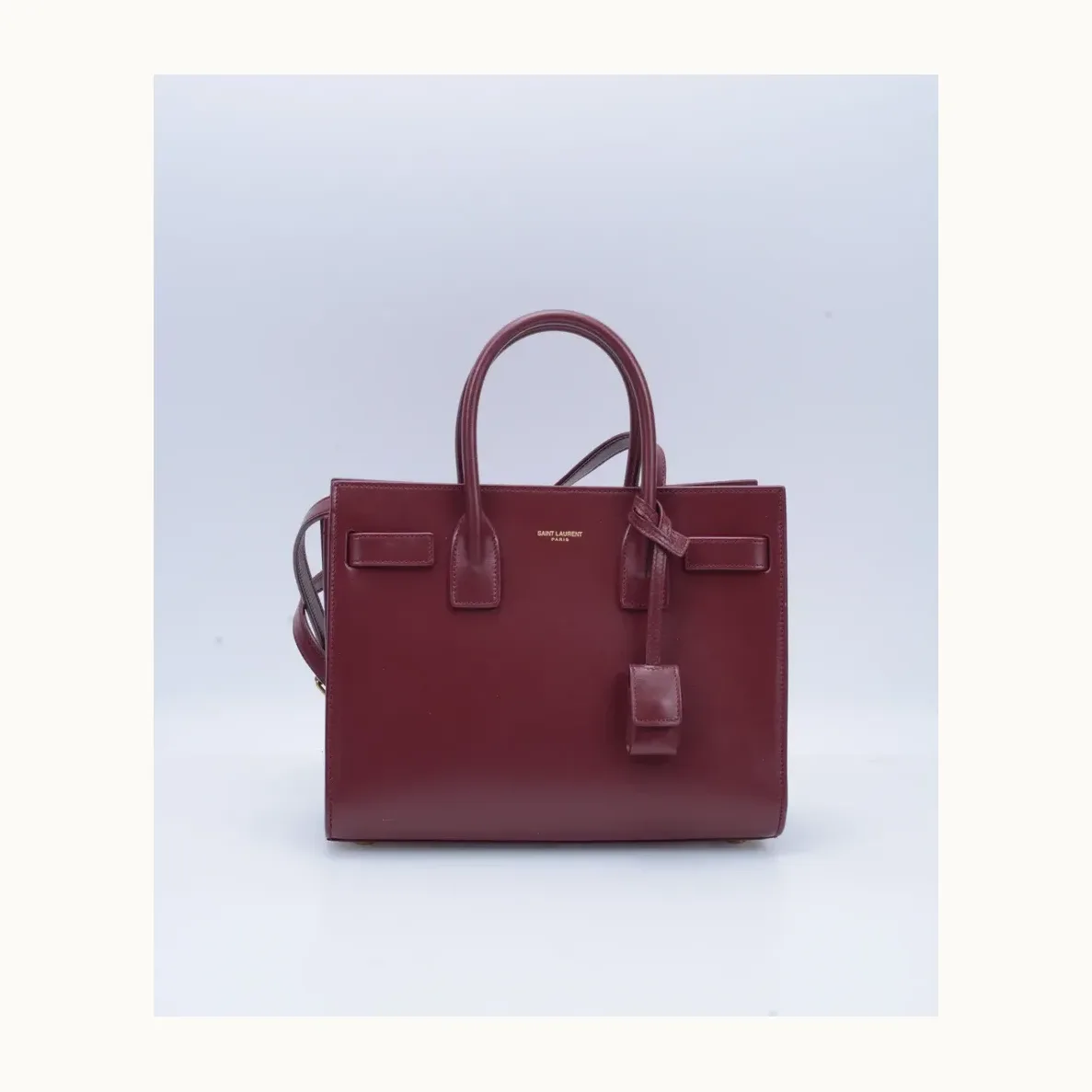 Bolsa Crossbody Saint Laurent Jour Baby Smooth Vino