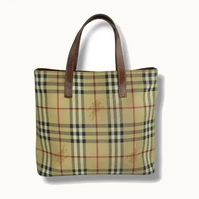 Bolsa Burberry Coated Canvas Handle