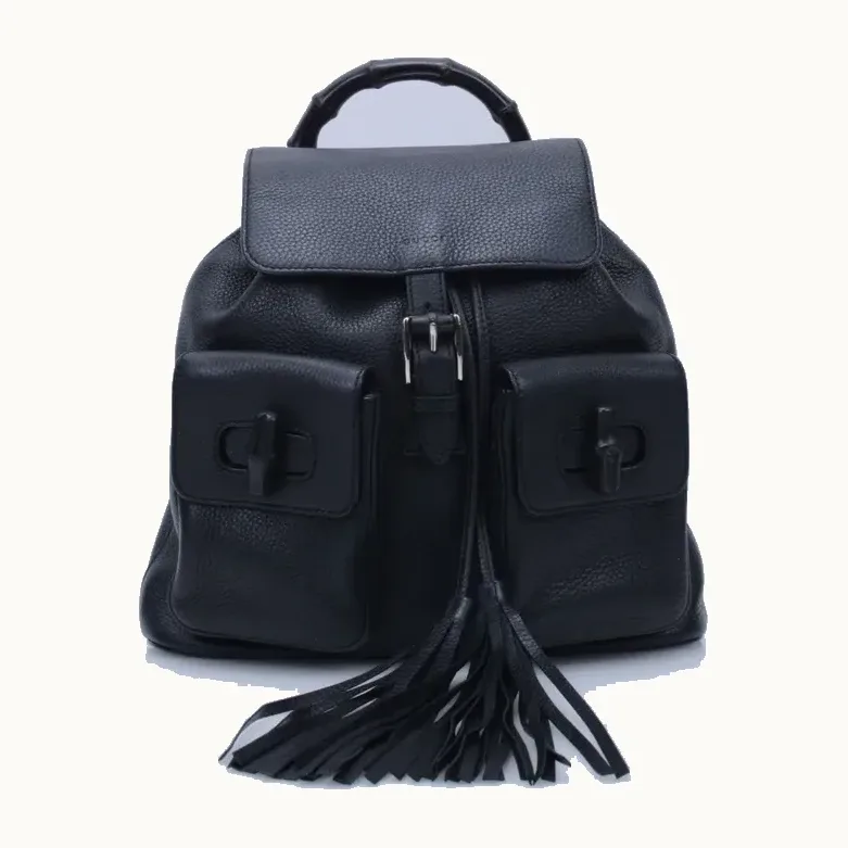 Bolsa Gucci Bamboo Tassel Negra