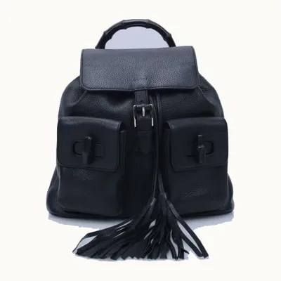 Bolsa Gucci Bamboo Tassel Negra