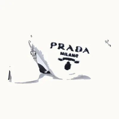 Bolsa Prada Triangle Terry Cloth Blanca