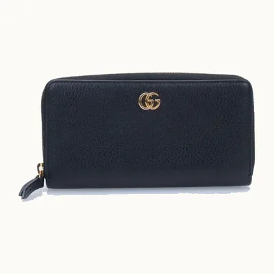 Cartera Zip Around Gucci Marmont GG Azul