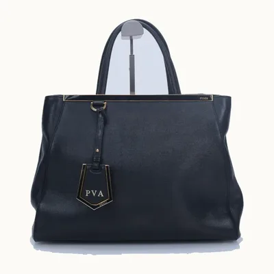 Bolsa Fendi 2Jours Medium Negra, Muy bueno