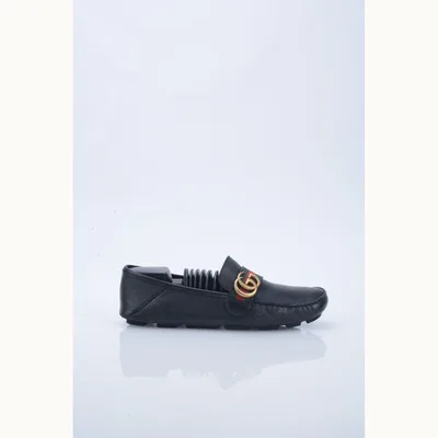 Zapatos Gucci Marmont GG Web Negros, Talla 41