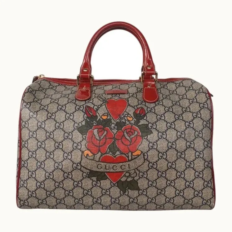 Bolsa Gucci Boston Tattoo Heart Joy Medium