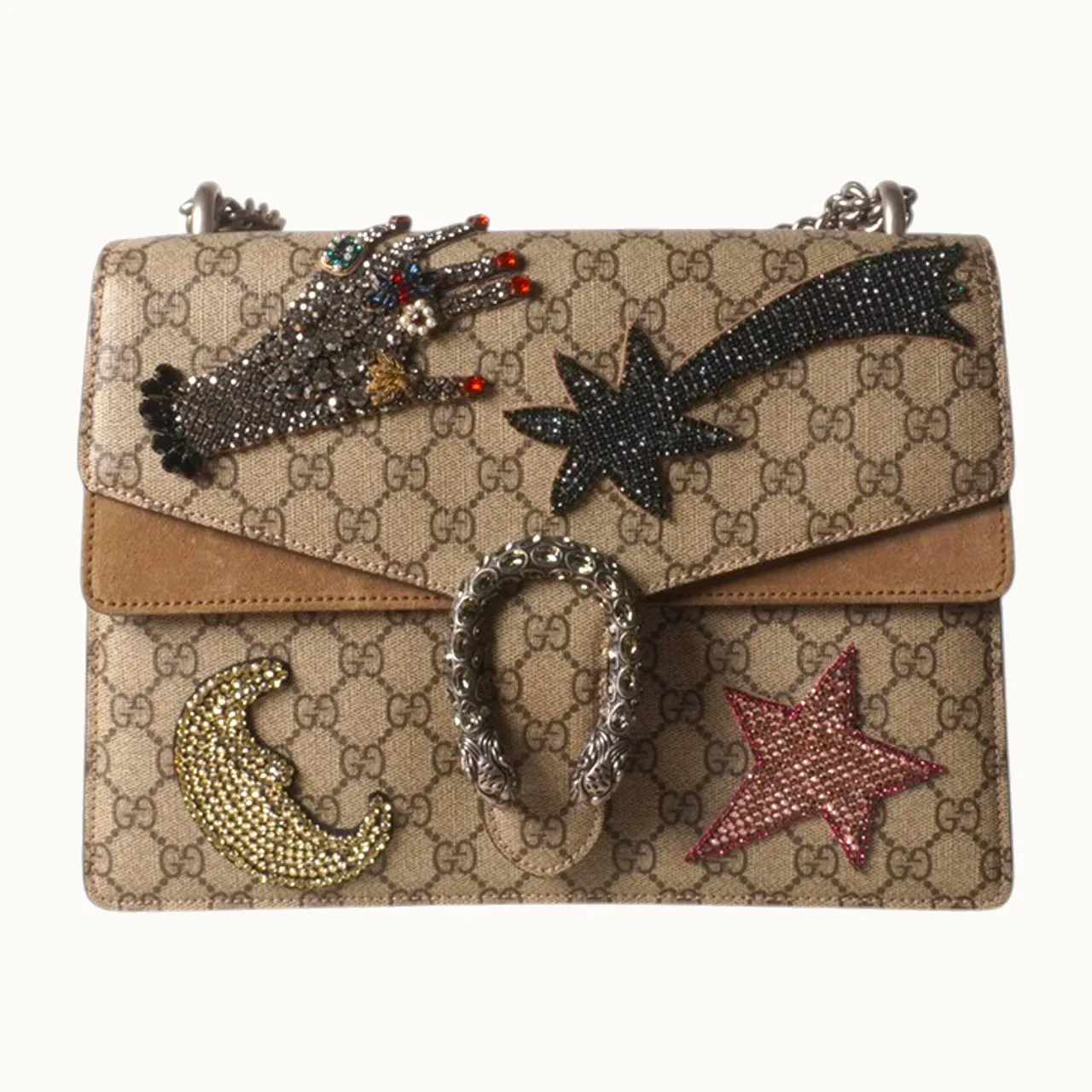 Bolsa Crossbody Gucci Dionysus Embroidered Sequin Medium