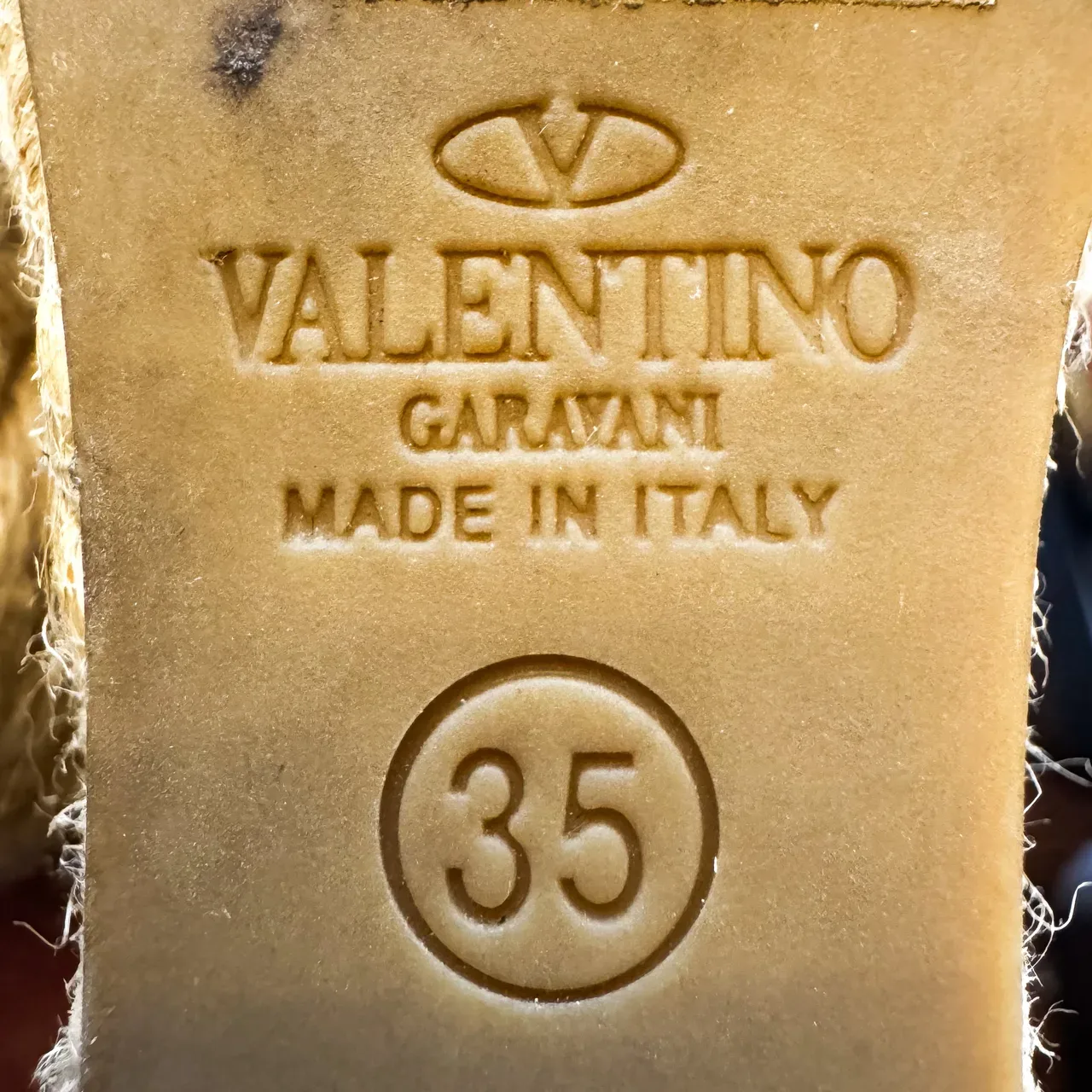 Alpargatas Valentino Garavani, Talla 35, Muy bueno