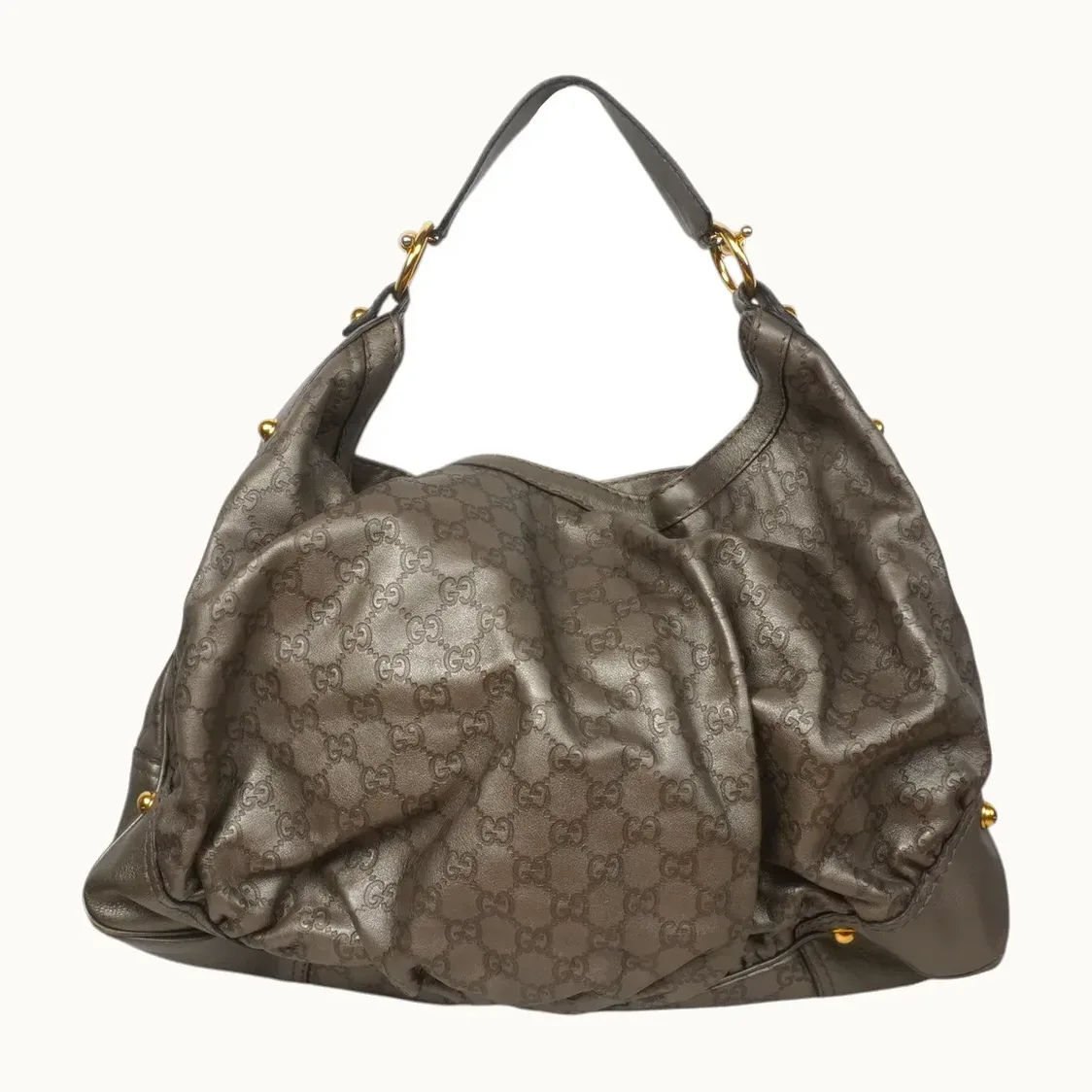 Bolsa Hobo Gucci Jockey Large