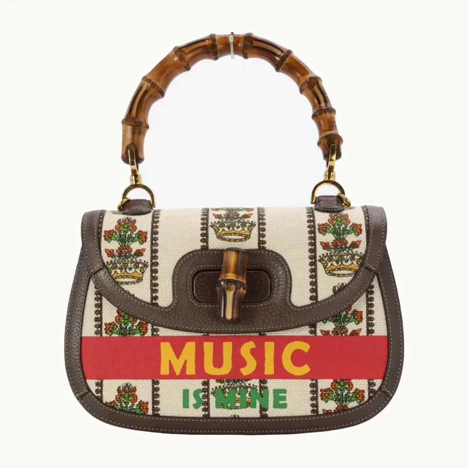 Bolsa Gucci Bamboo "Music Is Mine"