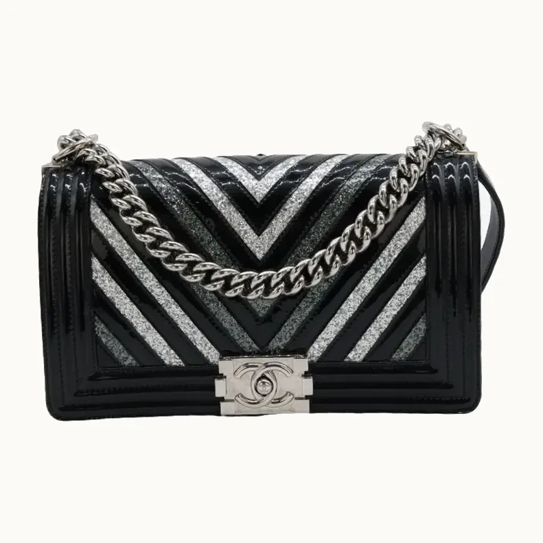 Bolsa Chanel Boy Glitter 2017-2018