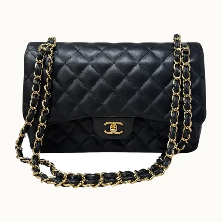 Bolsa Chanel Clásica Jumbo Lambskin, Correcto