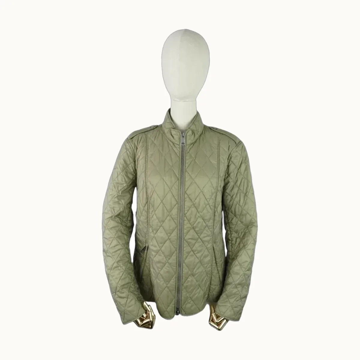 Chamarra Burberry Zipper Verde