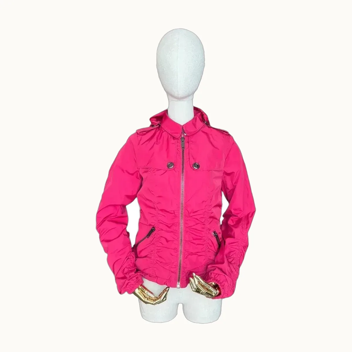Chamarra Burberry Rosa