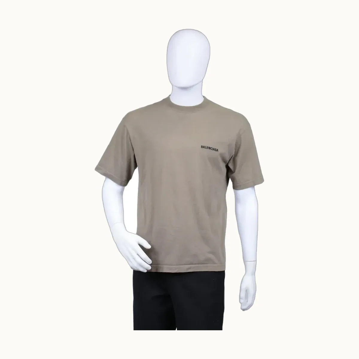 Camisa Balenciaga Embroidered Beige, Talla XXS