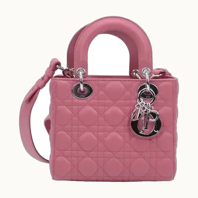 Bolsa de Mano Dior Lady Small My ABCDior Rosa