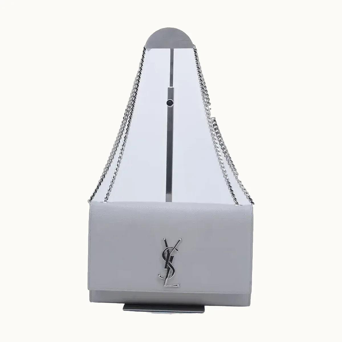 Bolsa de Hombro Saint Laurent Kate Medium Gris