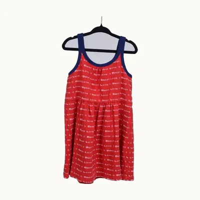 Vestido Gucci Love 6Y Rojo