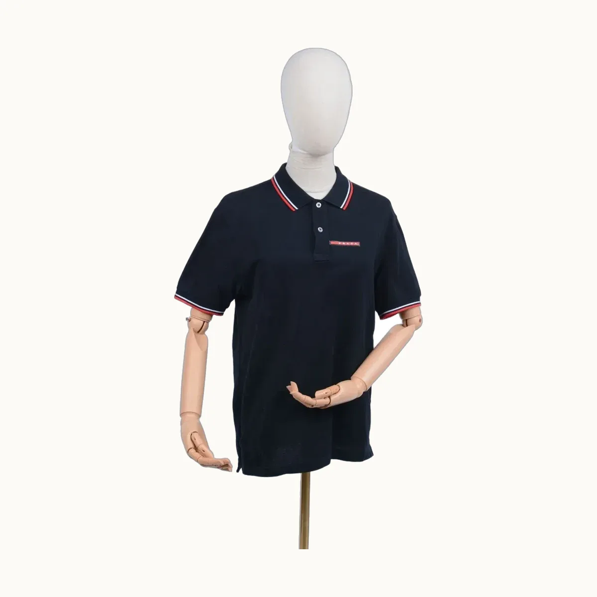 Polo Prada Logo Negro, Talla M