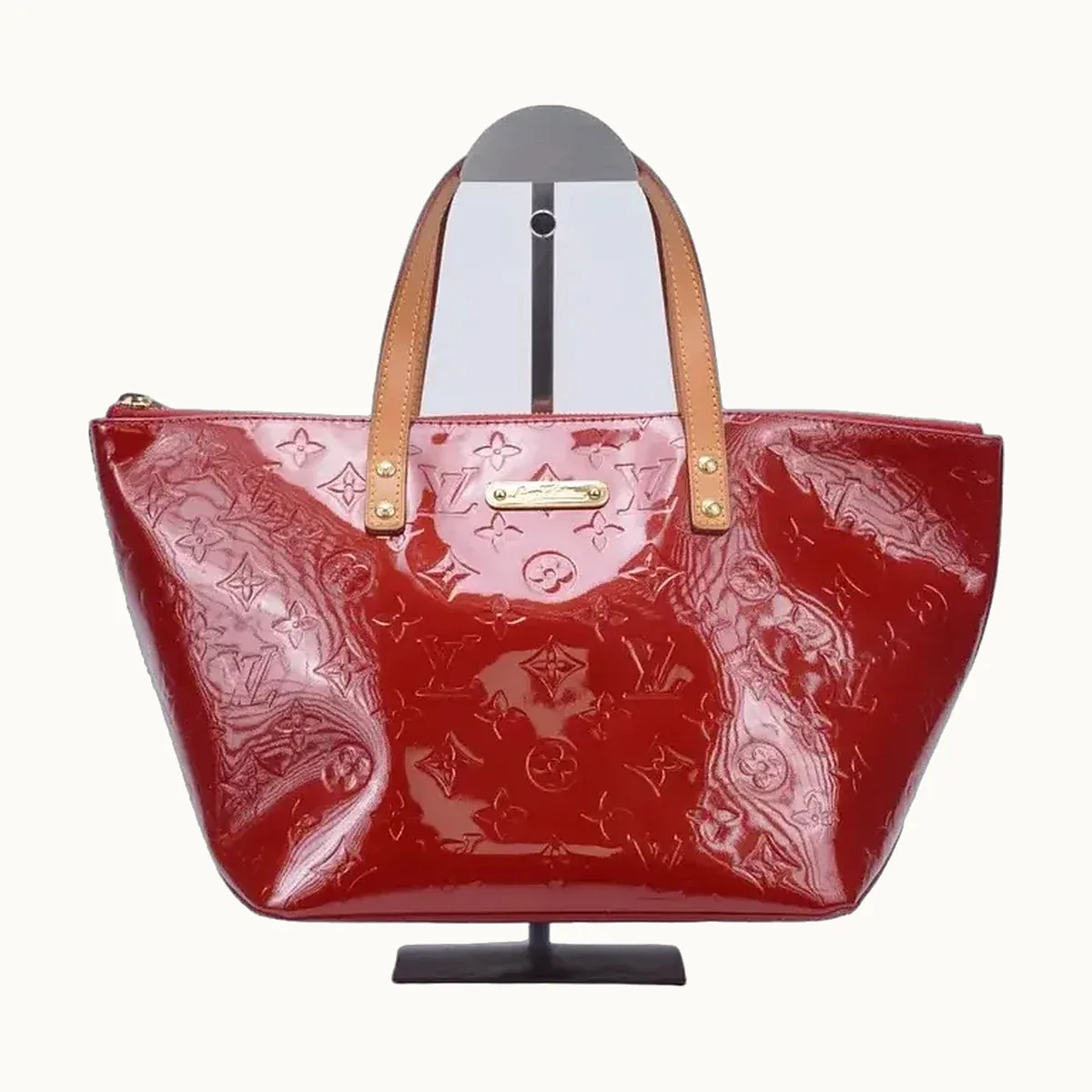 Bolsa de Mano Louis Vuitton Bellevue PM Vernis Roja