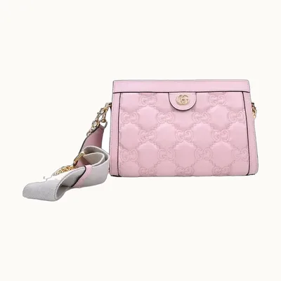 Bolsa de Hombro Gucci Matelassé Small Shoulder Rosa