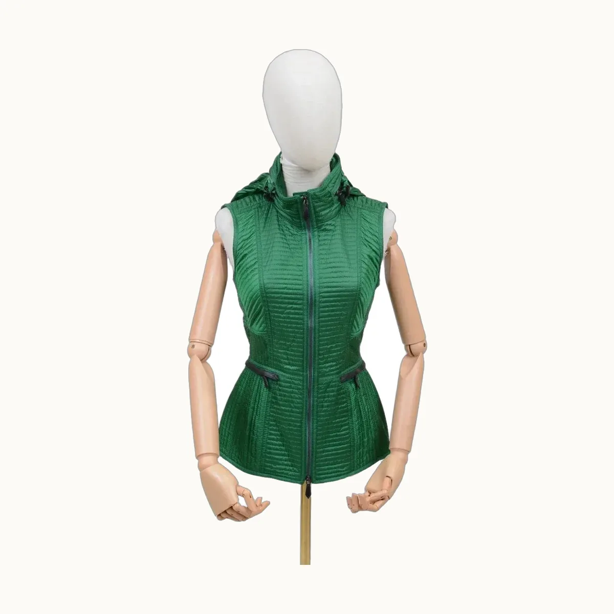 Chaleco Burberry Quilted Verde, Talla XS
