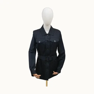 Abrigo Burberry Quilted Azul, Talla M
