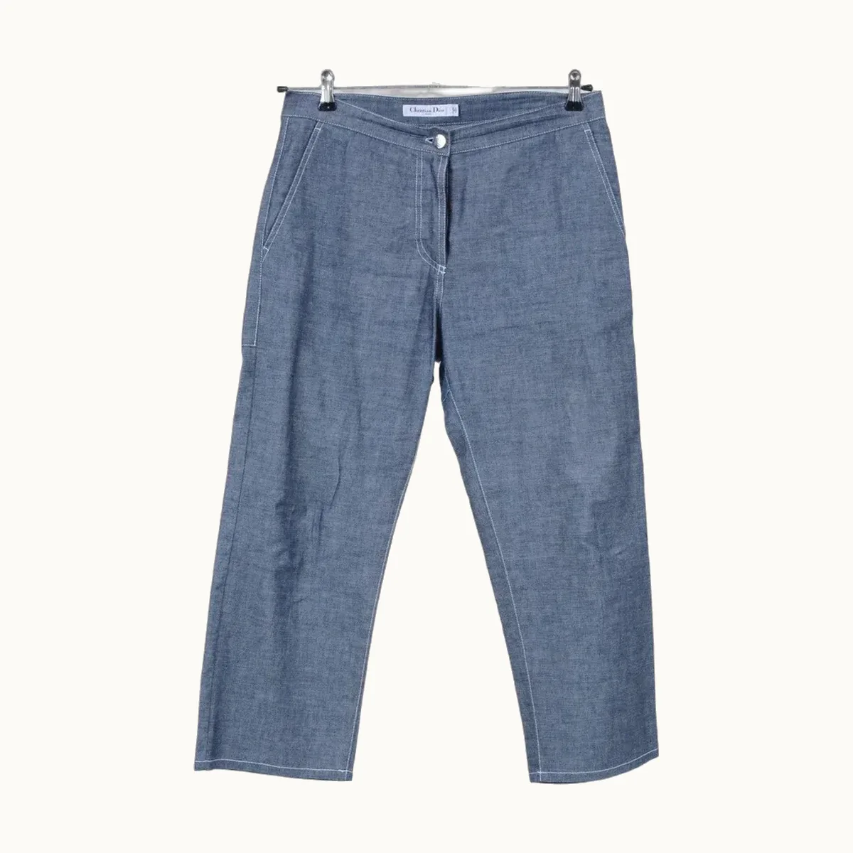 Dior Pantalones Vintage Azul, Talla S