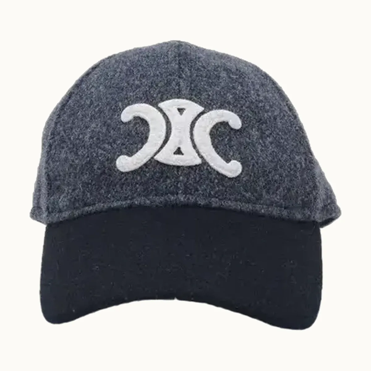 Céline Gorros Gorras Triomphe Wool Gris, Talla S