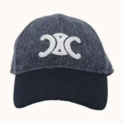 Céline Gorros Gorras Triomphe Wool Gris, Talla S
