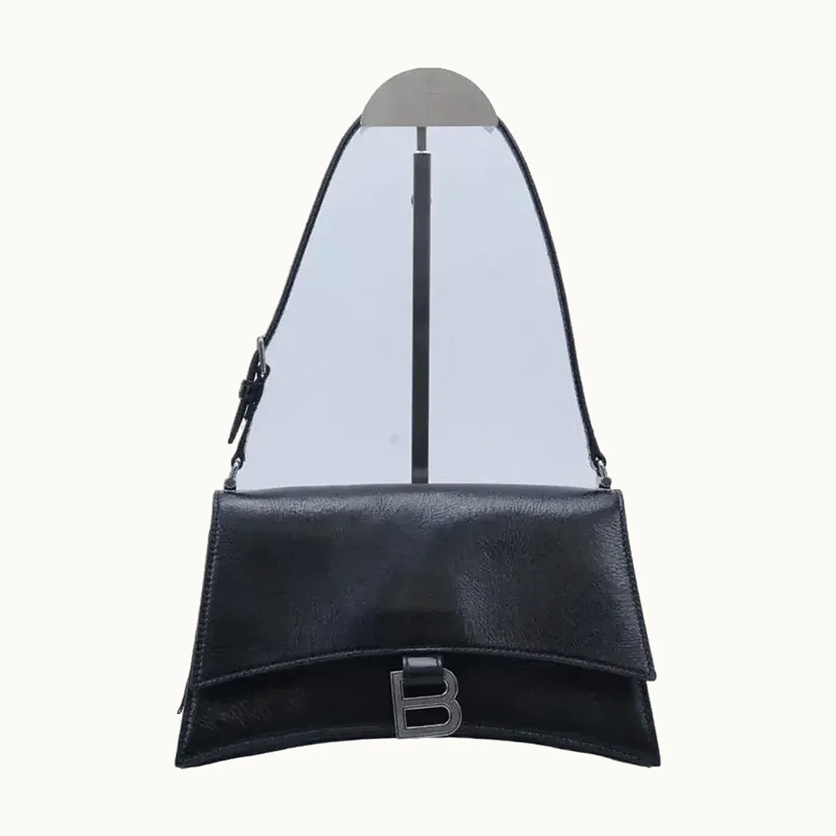 Bolsa de Hombro Balenciaga Crush Negra