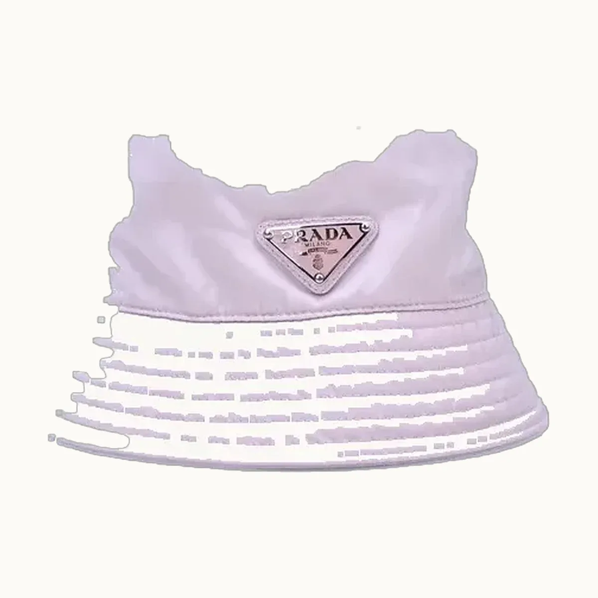 Prada Gorros Gorras Re-Nylon Rosa, Talla S