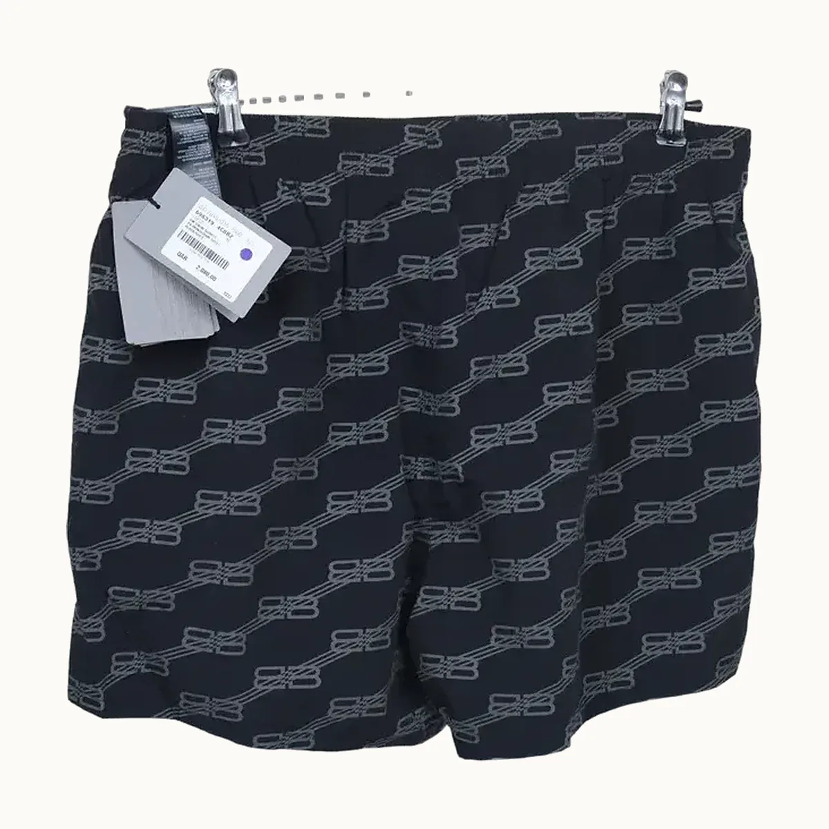 Balenciaga Trajes Baño Trunks Negra, Talla M