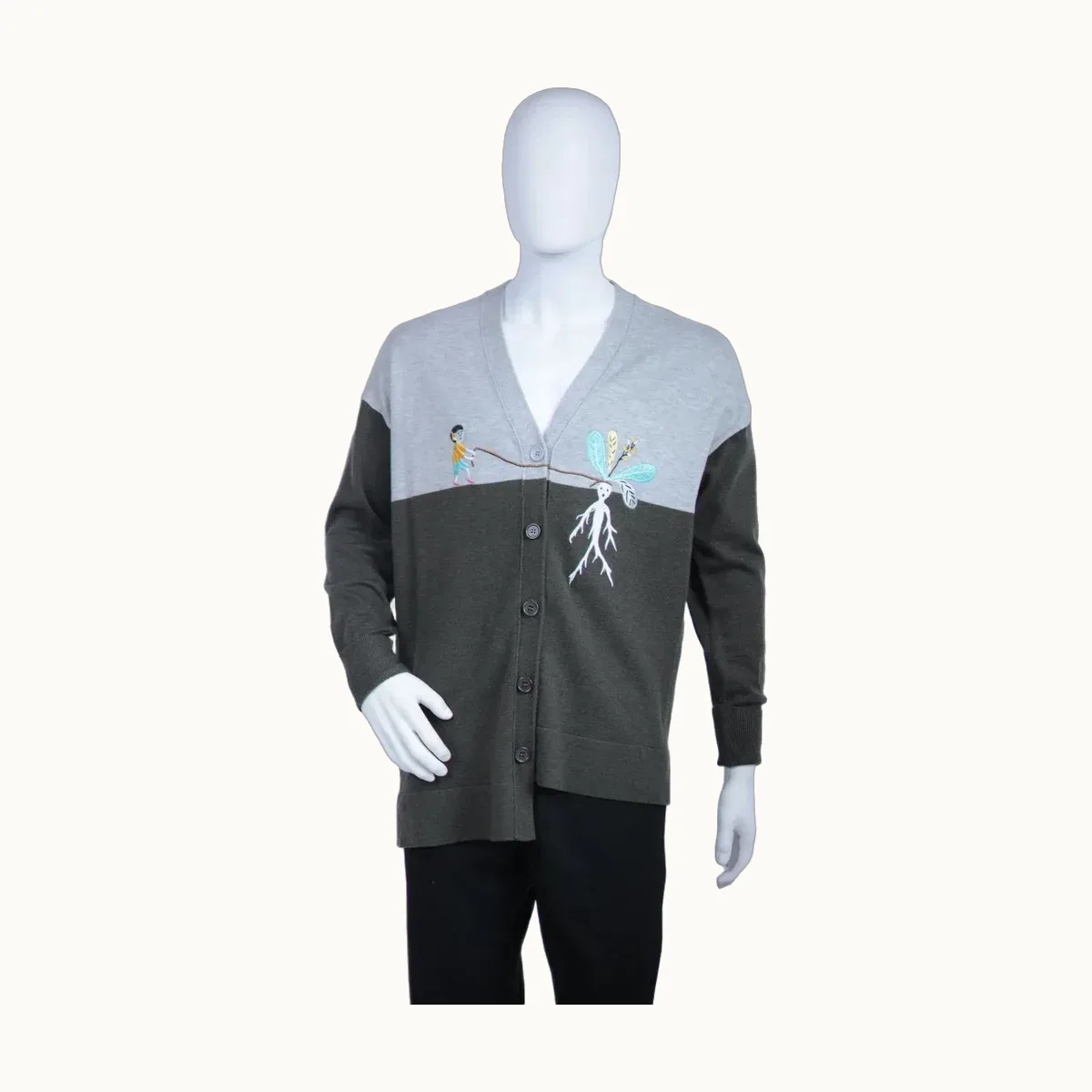 Loewe Embroidered Suna Fujita Gris, Talla S
