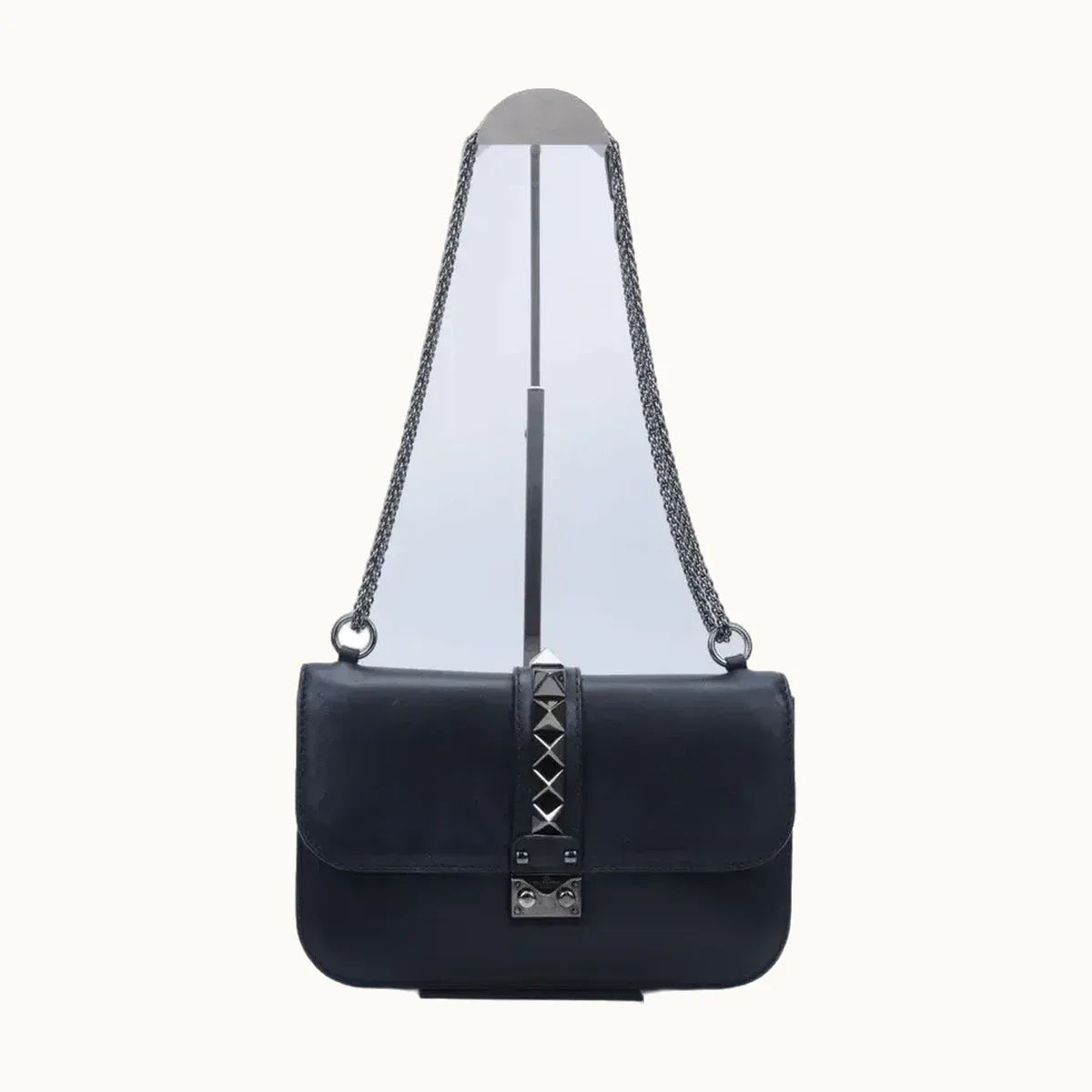 Bolsa Saint Laurent Valentino Glam Lock Large Negra