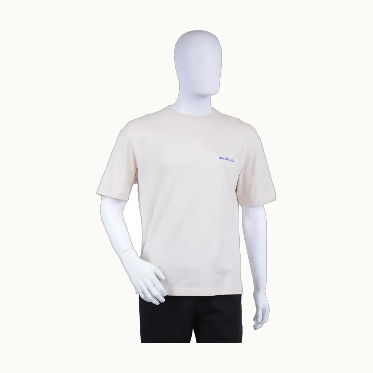 Balenciaga Logo Beige, Talla XS