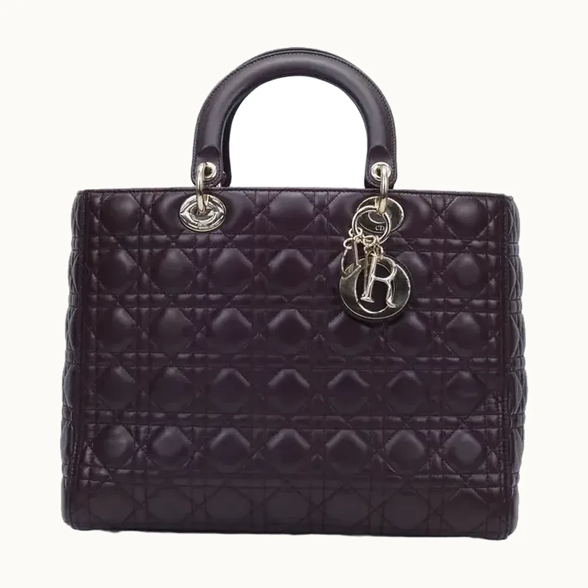 Bolsa Dior Lady Large Vino