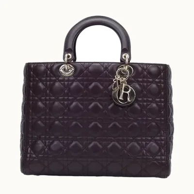 Bolsa Dior Lady Large Vino