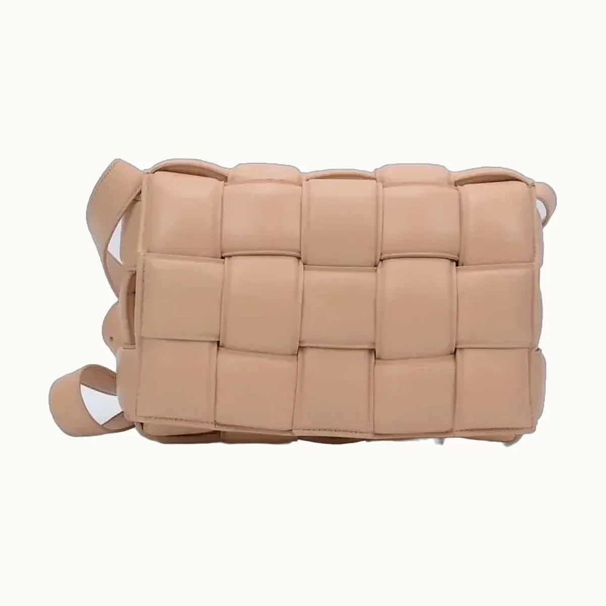 Bolsa Bottega Veneta Padded Cassette Intrecciato Nude
