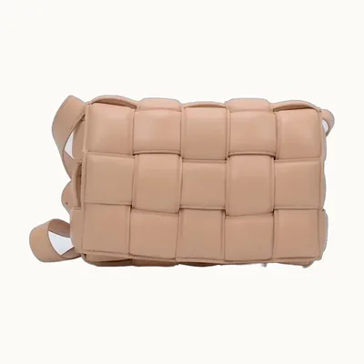 Bolsa Bottega Veneta Padded Cassette Intrecciato Nude