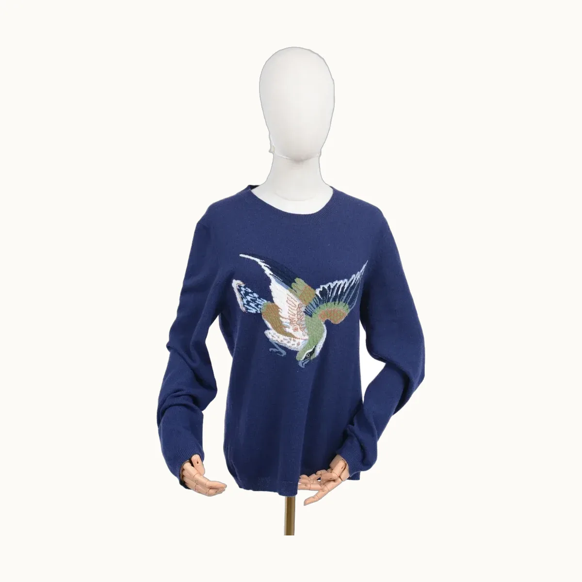 Gucci Bird Knit Azul, Talla S