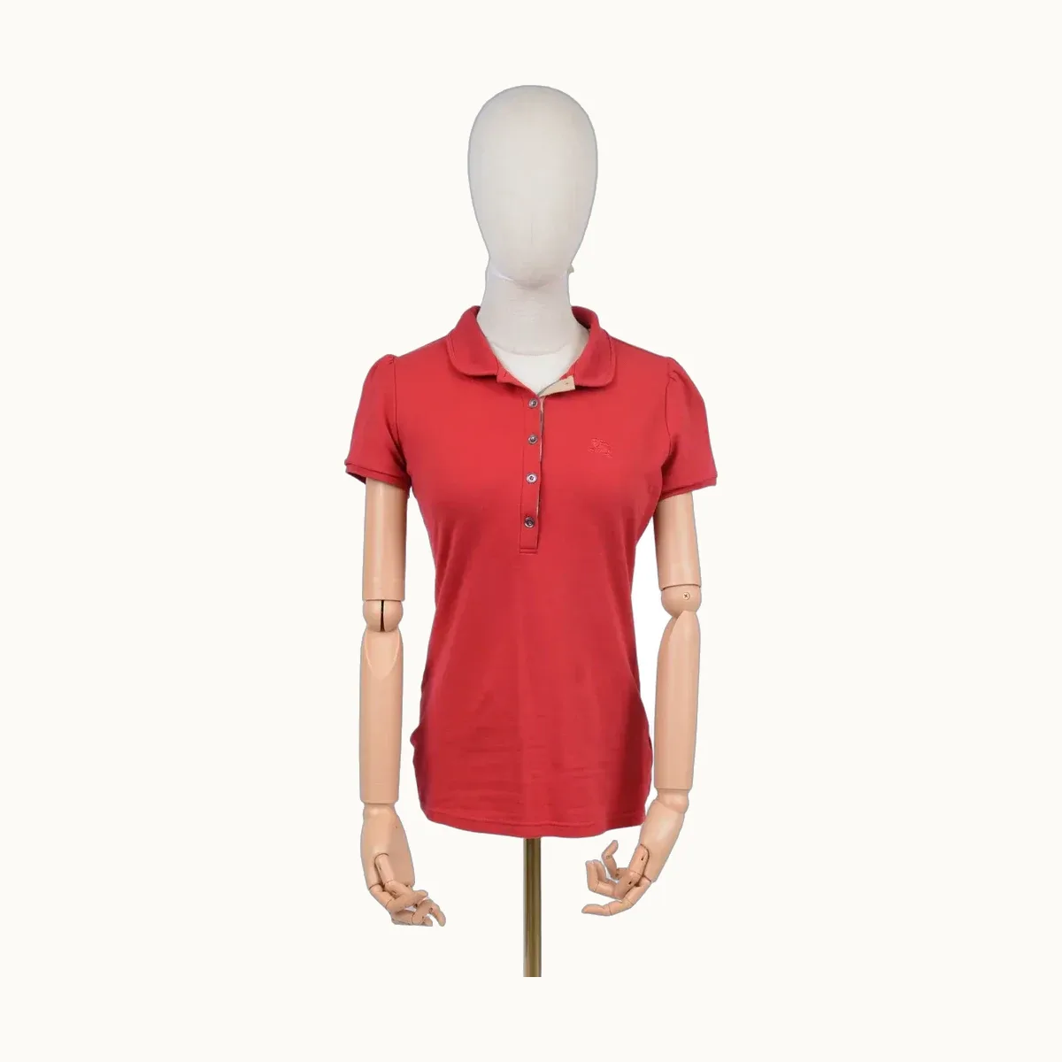 Shorts Burberry Sleeve Rojos, Talla S