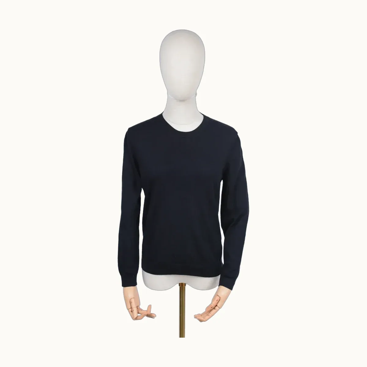 Valentino Crew Neck Wool Negra, Talla S