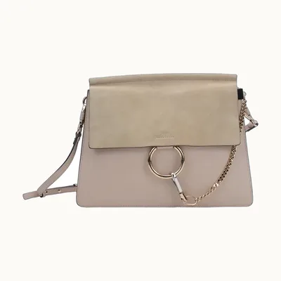 Bolsa Chloé Faye Medium Beige