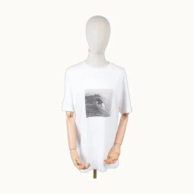 Saint Laurent Photo Surf Blanca, Talla S