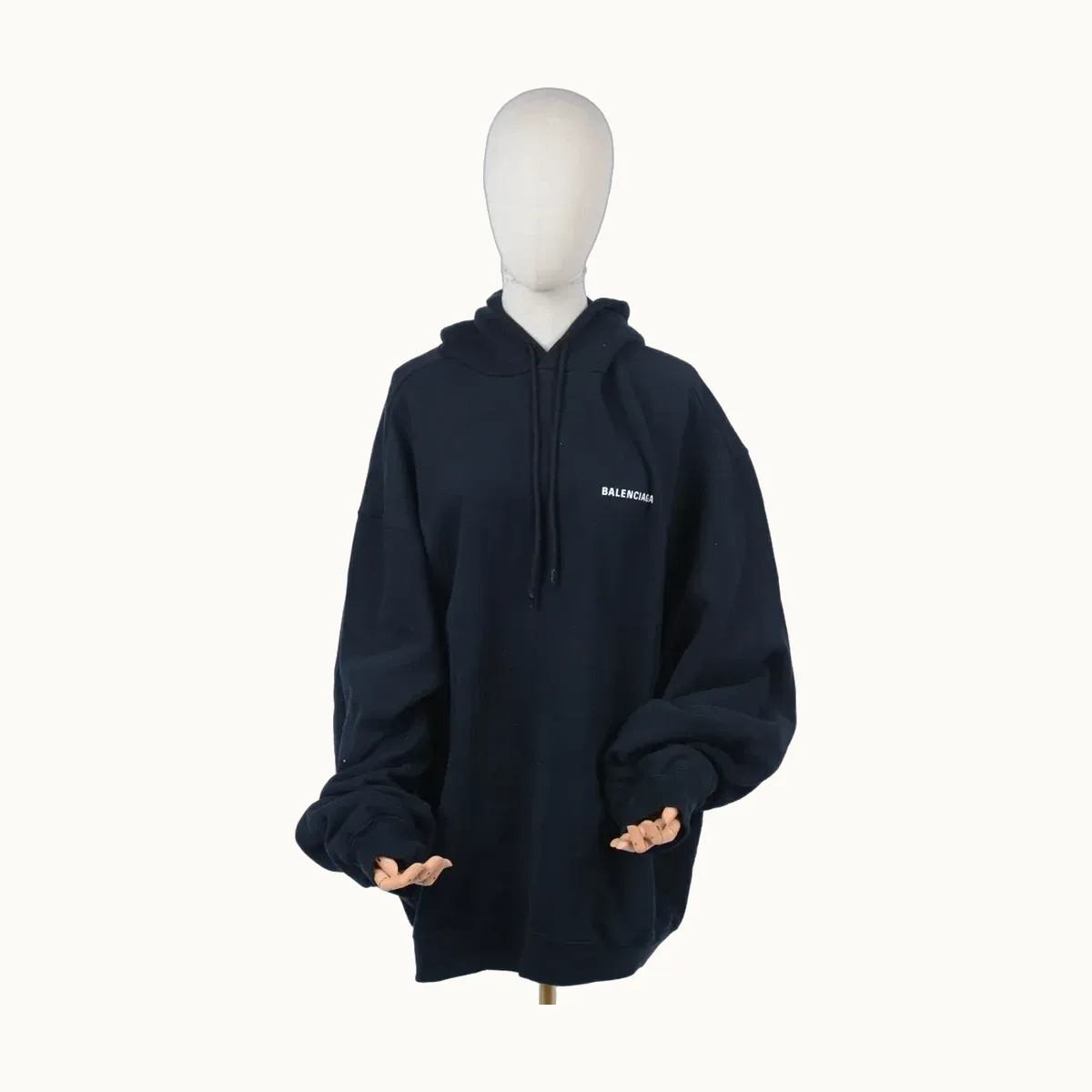Sudadera con Capucha Balenciaga Logo Negra, Talla M