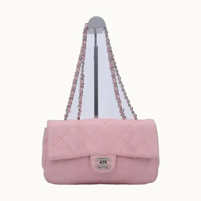 Bolsa Flap Chanel Ultimate Stitch Python Rosa