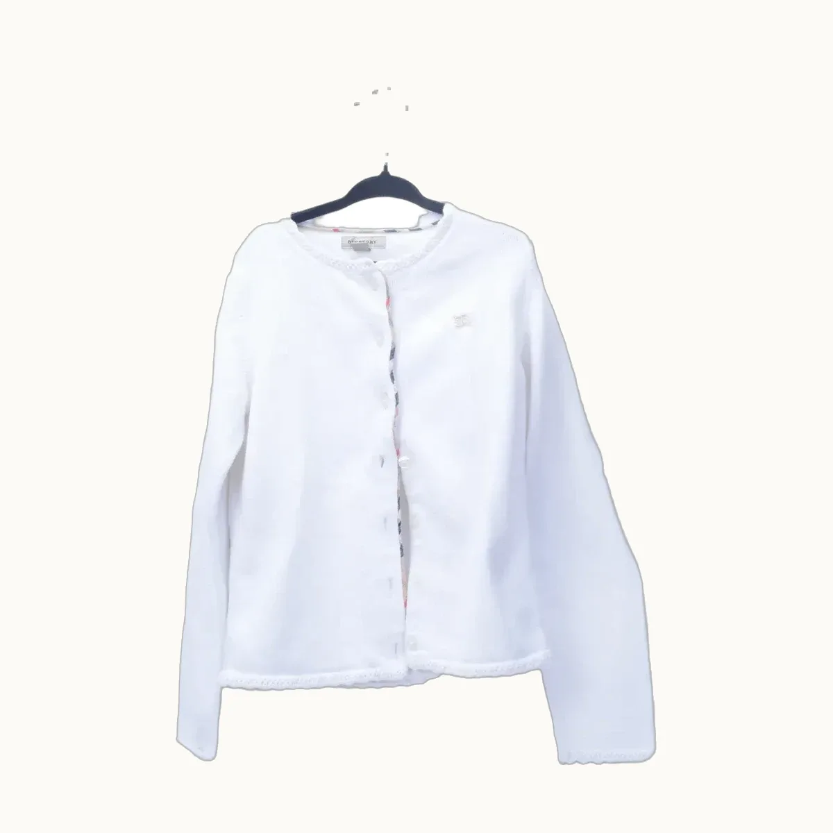 Burberry Parches Olanes Blanca, Talla 10 MX