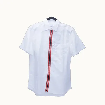 Burberry Botones Blanca, Talla L