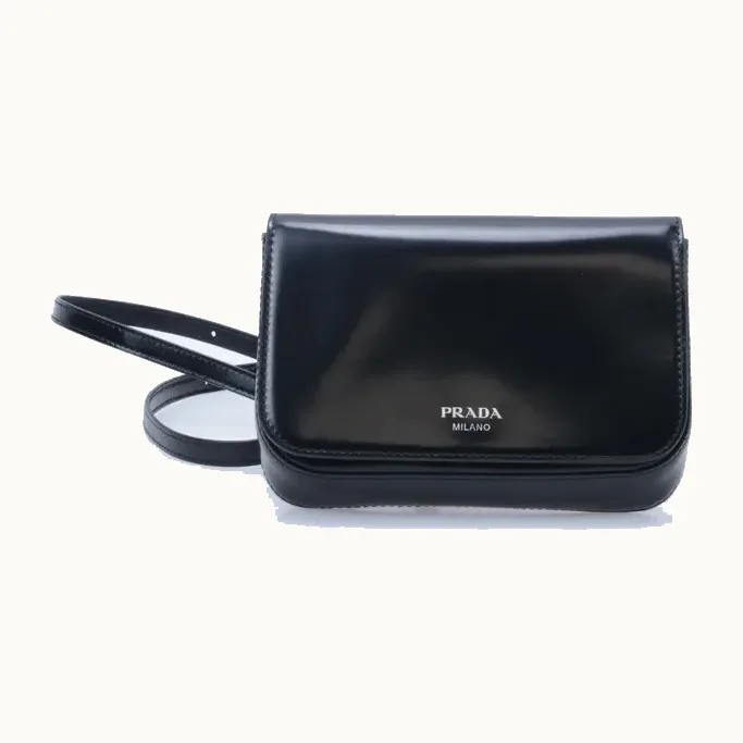 Bolsa Crossbody Prada Brushed Negra