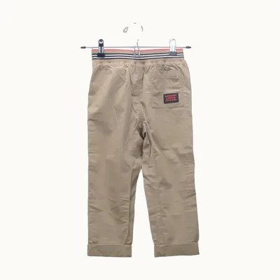 Pantalón Burberry Kids Caqui y café